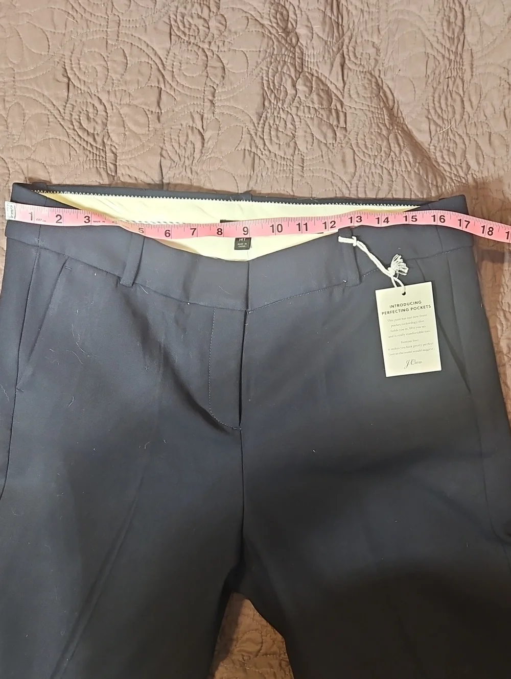 J.Crew Cameron Slim Crop Pant In Four Season Stretch Navy Women's 14T